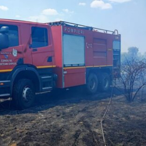 Incendii devastatoare în județul Giurgiu