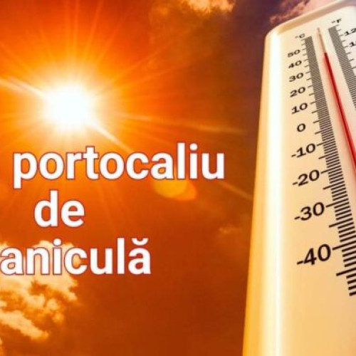 Cod portocaliu de caniculă pentru județul Giurgiu