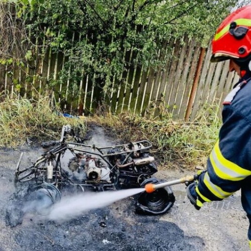 Incendiu pe Drumul Fermei din Giurgiu