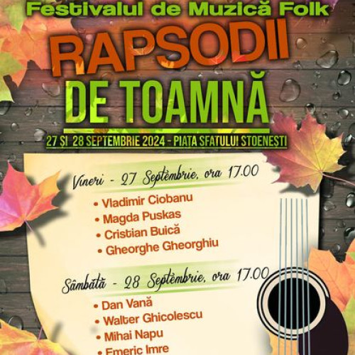 Festivaluri culturale în Florești-Stoenești în acest weekend