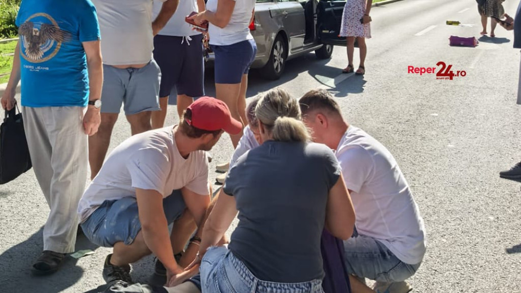 Accident pe o trecere de pietoni în cartierul Govândari din Reșița