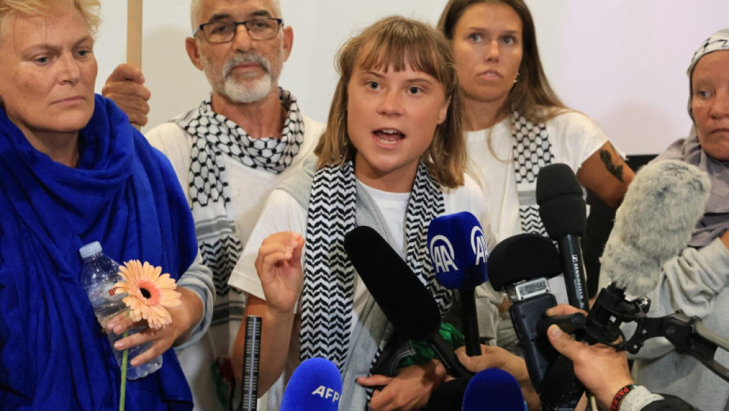 Greta Thunberg criticată pentru o fotografie greșită în susținerea cauzei palestiniene