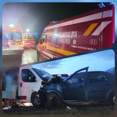 Accident grav între un autoturism și o autoutilitară